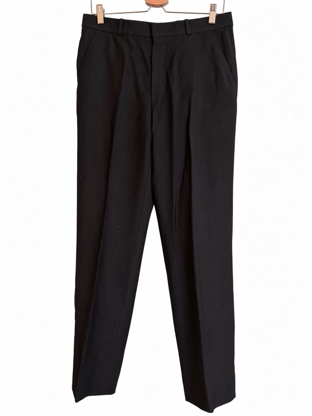 Hunt Club Mens 100% Wool Dress Pants 32x30 Black High Rise Trousers Academia